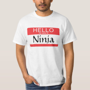 Hallo ist mein Name Ninja T-Shirt