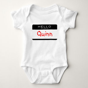 HALLO IST MEIN NAME personalisiertes Baby Strampler