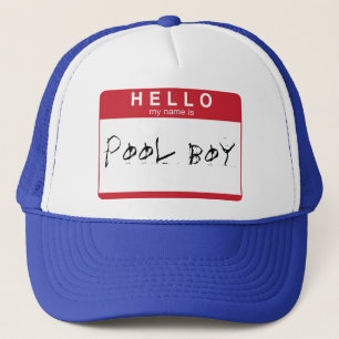 HALLO ist mein Name Pool-Jungenhut Truckerkappe