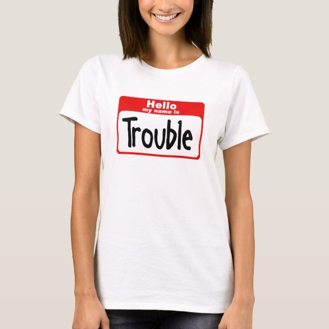 Hallo ist mein Name Problem T-Shirt (Vorderseite)