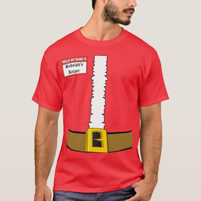 Hallo ist mein Name Rudolphs Wächter-Anzugs-Front T-Shirt (Vorderseite)