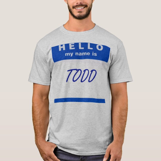Hallo ist mein Name T-Shirt (Vorderseite)