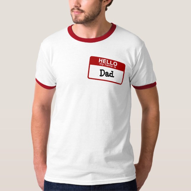 Hallo, ist mein Name Vater-T - Shirt (Vorderseite)