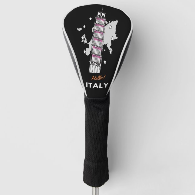 Hallo Italien Golf Head Cover Headcover (Vorderseite)