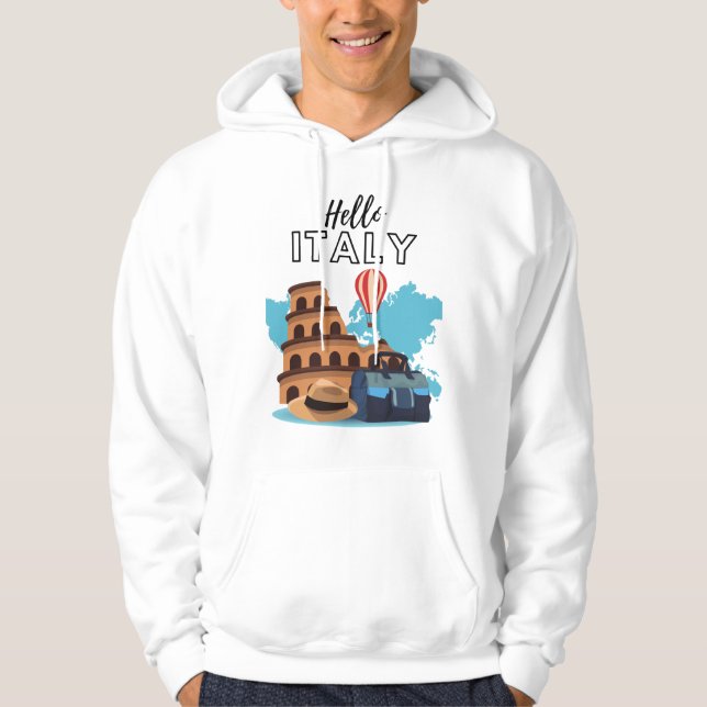 Hallo Italien Hoodie (Vorderseite)