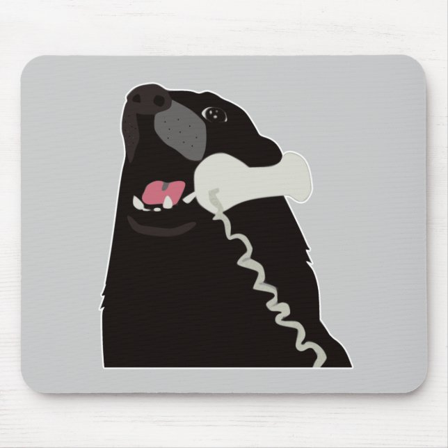 HALLO JA IST DIESES HUNDEtelefontelefon Mousepad (Vorne)