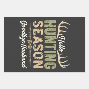 Hallo Jagdsaison, Auf Wiedersehen! Geschenkpapier Set