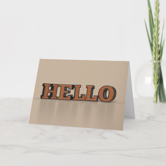 Hallo  Karte (Vorderseite)