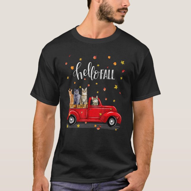 Hallo Katzenwagen T-Shirt (Vorderseite)