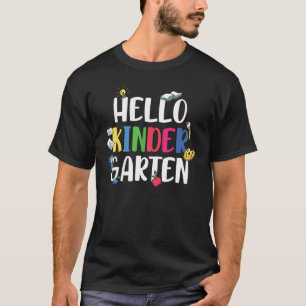 Hallo Kinder Garten Erster Schultag T-Shirt