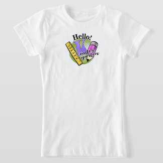 Hallo Kinder Garten Grade Shirt, zurück zur Schule T-Shirt