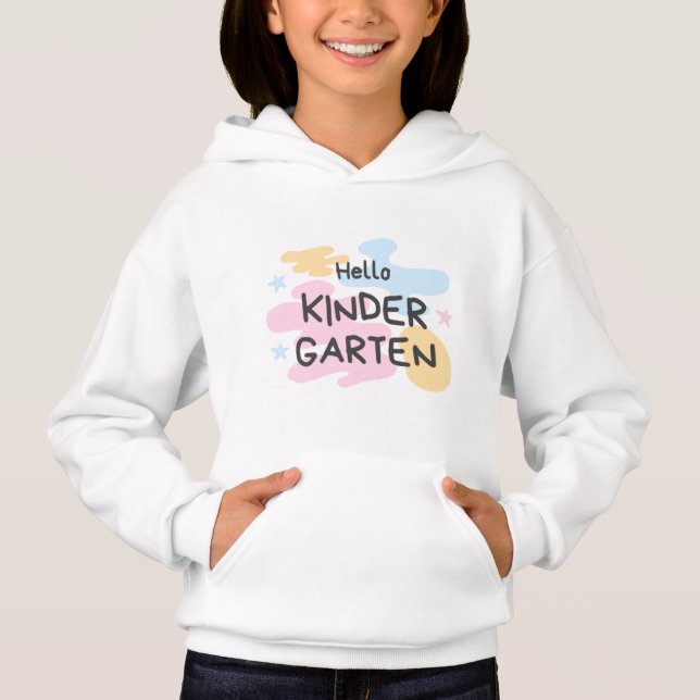 Hallo Kinder Garten Hoodie (Vorderseite)
