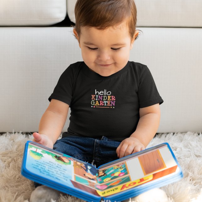 Hallo Kindergarten Baby T-shirt (Von Creator hochgeladen)
