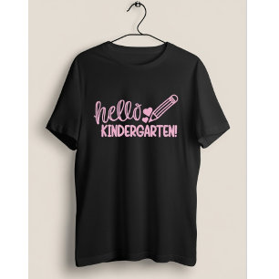 Hallo Kindergarten Bleistift Süßes Geschenk zum Zu T-Shirt