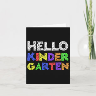 Hallo Kindergarten Byck zur Schule Karte