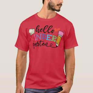 Hallo Kindergarten Erster Schultag Kindergarte T-Shirt