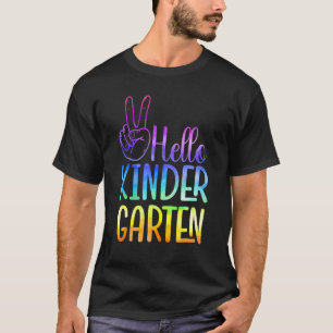 Hallo Kindergarten Erster Schultag Zurück zum T-Shirt