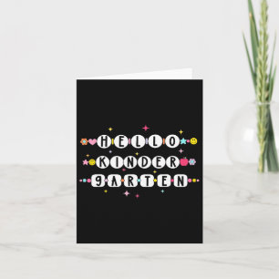 Hallo Kindergarten Freundschaft Bracelet Back to S Karte