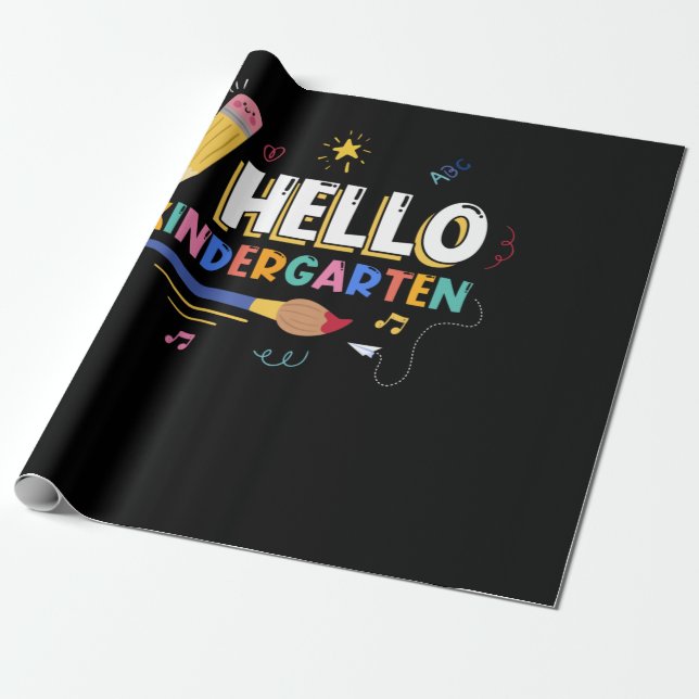 Hallo Kindergarten Geschenkpapier (Ungerollt)