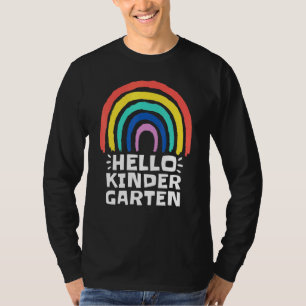 Hallo Kindergarten Goodbye Preschool Lehrer Studen T-Shirt