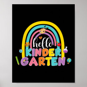 Hallo Kindergarten, hier komme ich zurück zur Schu Poster