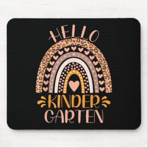 Hallo Kindergarten Kg1 Kg2 Lehrer Zurück zur Schul Mousepad