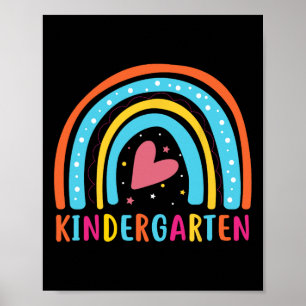Hallo Kindergarten Kindergarten Regenbogen  Poster
