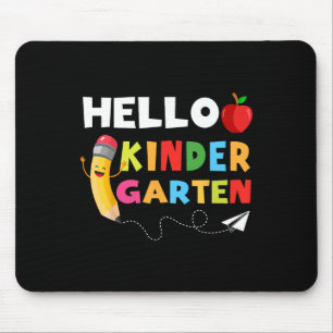 Hallo Kindergarten Kindergarten Zurück zum Schoo Mousepad