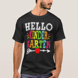 Hallo Kindergarten-Lehrer Lustig Zurück zur Schule T-Shirt