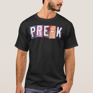 Hallo Kindergarten Lehrer Schüler Leopard Erste T-Shirt