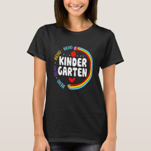 Hallo Kindergarten Lehrer und Student zurück T-Shirt