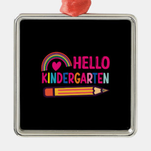 Hallo Kindergarten Ornament Aus Metall