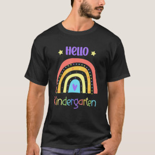 Hallo Kindergarten Regenbogen Team K Erster Schult T-Shirt