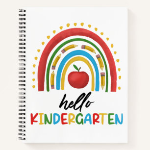 Hallo Kindergarten Schule Regenbogen zurück zur Sc Notizbuch