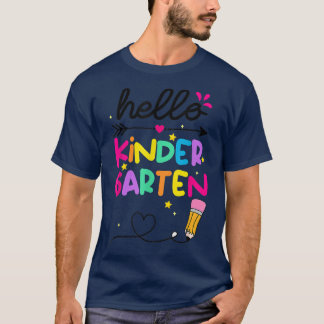 Hallo Kindergarten Squad mein erster Tag Kindergar T-Shirt