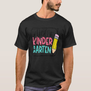 Hallo Kindergarten Stift zurück zum Schullehrer K T-Shirt