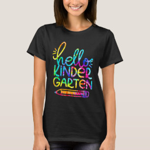 Hallo Kindergarten Stift zurück zum Schullehrer K T-Shirt