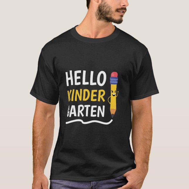 Hallo Kindergarten T-Shirt (Vorderseite)