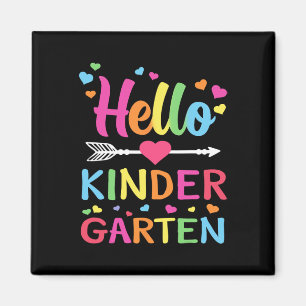 Hallo Kindergarten-Team Kinder Byck Zur Schule Leh Magnet