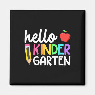 Hallo Kindergarten-Team Kinder Byck Zur Schule Leh Magnet