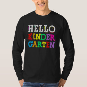 Hallo Kindergarten-Team Kinder Zurück Zur Schule L T-Shirt