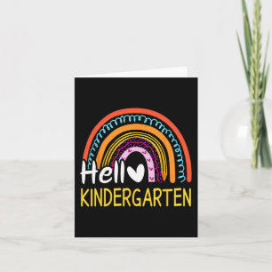 Hallo Kindergarten Teamlehrer Zurück zur Schule Ra Karte