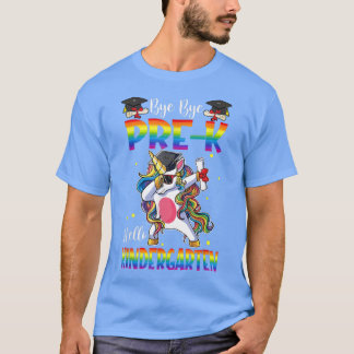 Hallo Kindergarten Unicorer Lehrerin Student zurüc T-Shirt