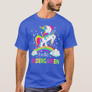 Hallo Kindergarten Unicorn Erster Tag der Schule T T-Shirt