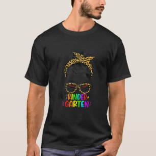 Hallo Kindergarten Unordentlicher Knoten Zurück zu T-Shirt