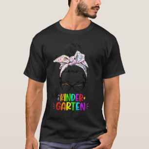 Hallo Kindergarten Unordentlicher Knoten Zurück zu T-Shirt