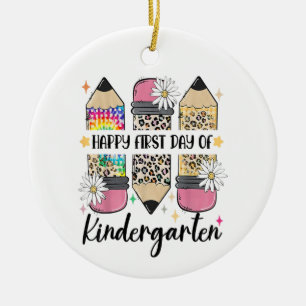 Hallo Kindergarten Zurück zur Lehrerin Keramik Ornament