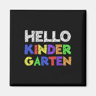 Hallo Kindergarten zurück zur Schule Magnet