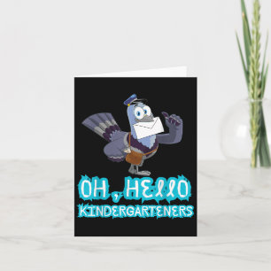 Hallo Kindergarteners Niedliche Taube Kindergarten Karte
