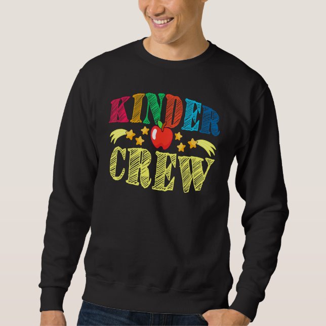 Hallo Kindergartenerzieher Kinder Schüler Schule Sweatshirt (Vorderseite)